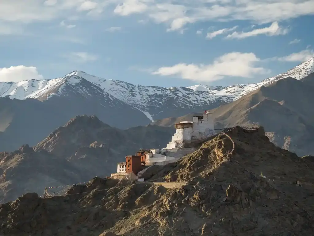Namgyal Tsemo — the 16th-century fort and monastery overlooking Leh, and the view that greets travelers at the end of the road from Delhi.